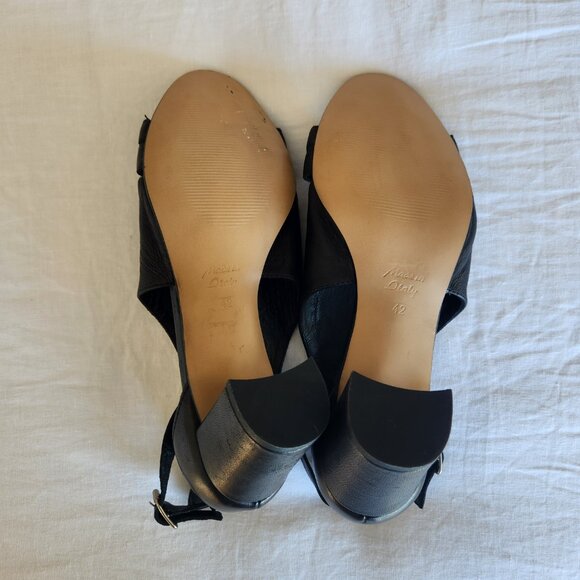 Emanuele Crasto Women’s Black Leather Sandals Ankle Buckle 42 10.5 EUC - Picture 7 of 7